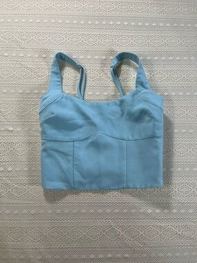 Abercrombie & Fitch Sky Blue Cropped Tank